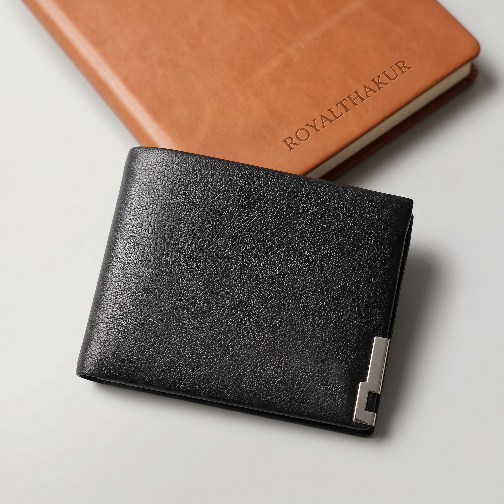 Men’s Bifold Wallet – Slim Design with Coin Pocket, ID Window & Multiple Card Slots OD-018