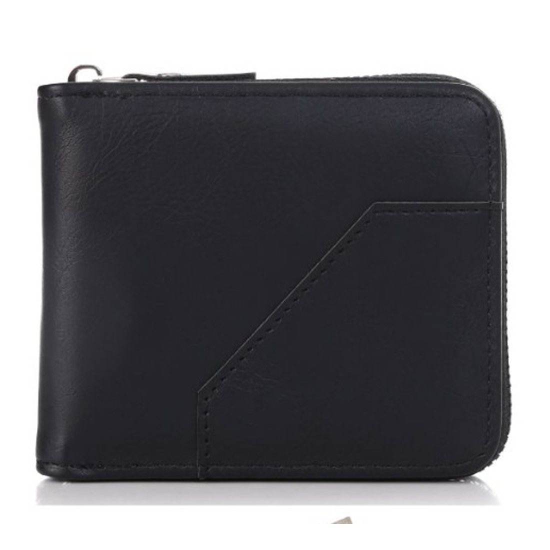 Men’s Vegan Leather Zip Wallet by RoyalThakur – Slim & Durable Everyday Use IM-32
