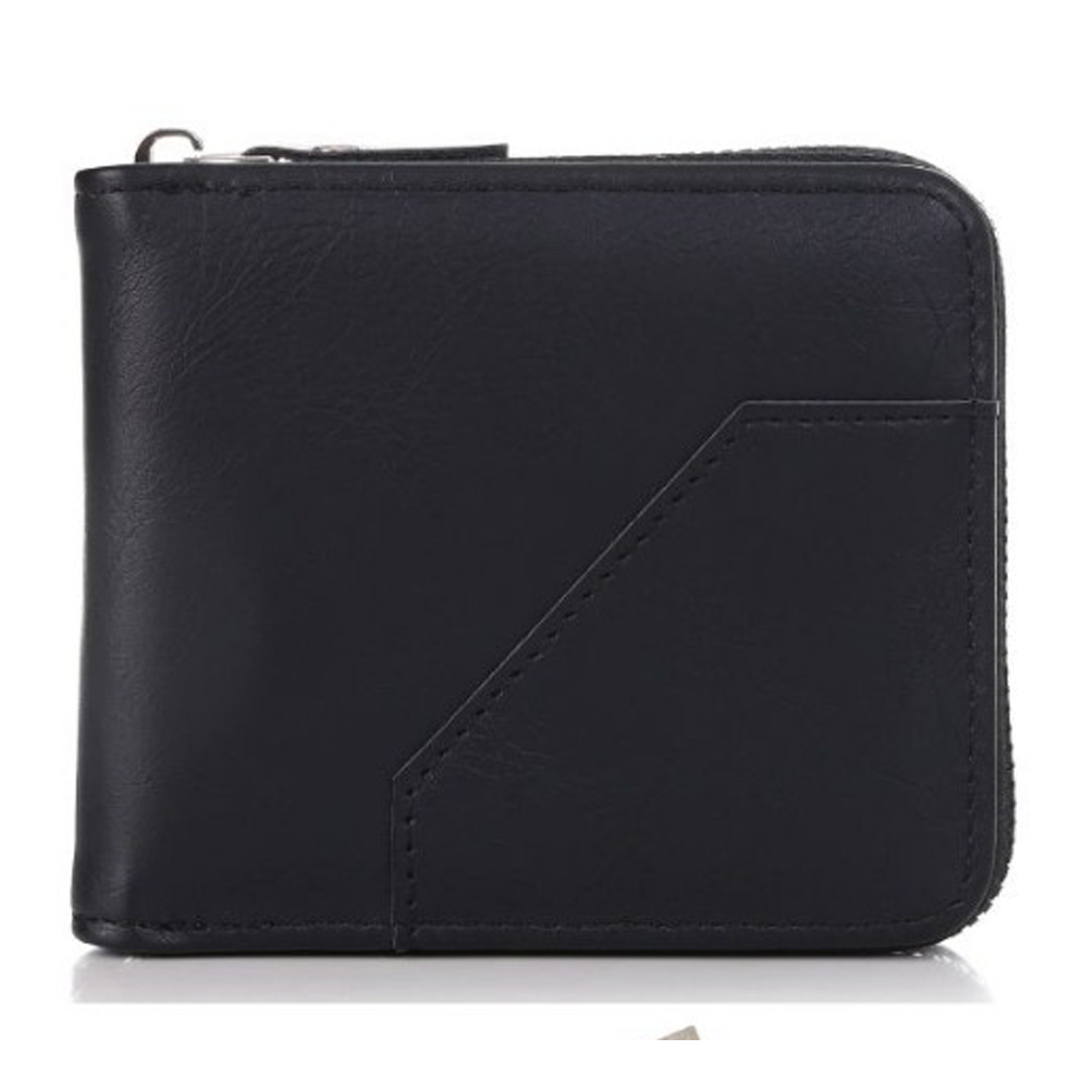 Men’s Vegan Leather Zip Wallet by RoyalThakur – Slim & Durable Everyday Use IM-32