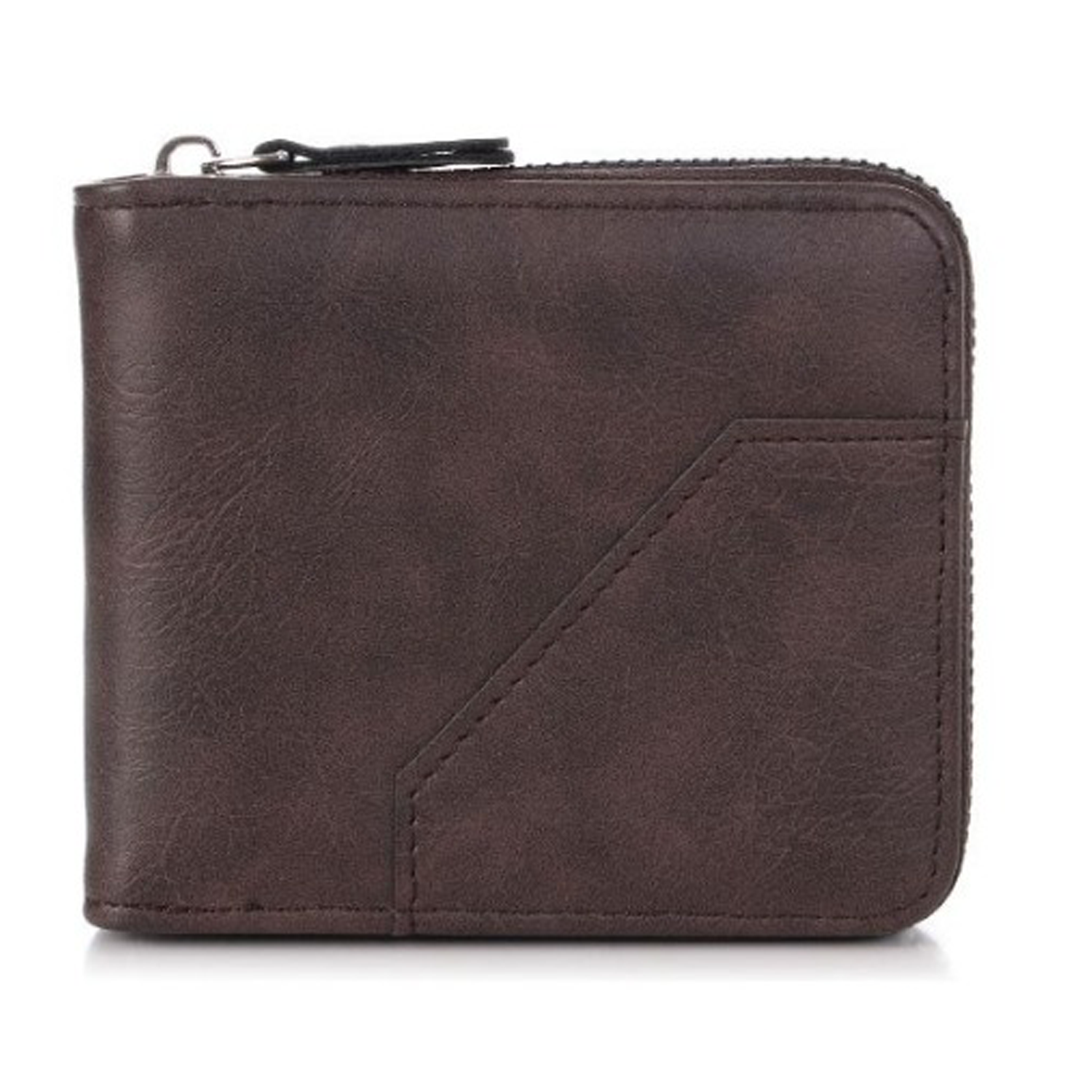 Men’s Vegan Leather Zip Wallet by RoyalThakur – Slim & Durable Everyday Use IM-32