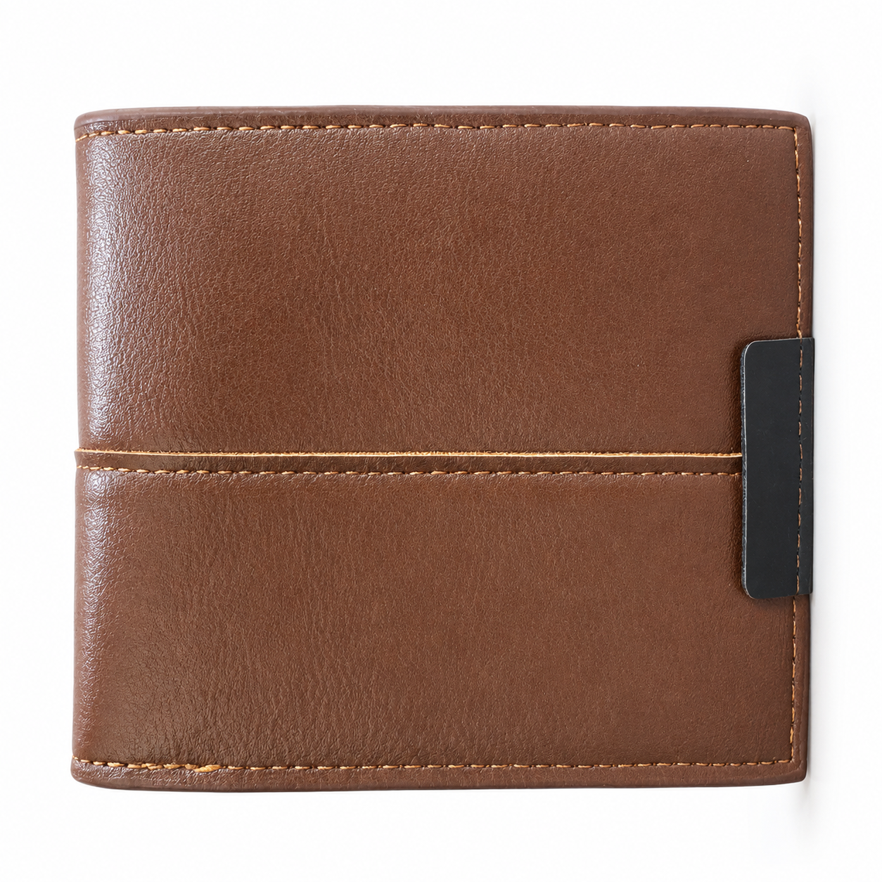 Elegant Black Men’s Wallet with Strap Detail & Pocket-Friendly Build NQ-14