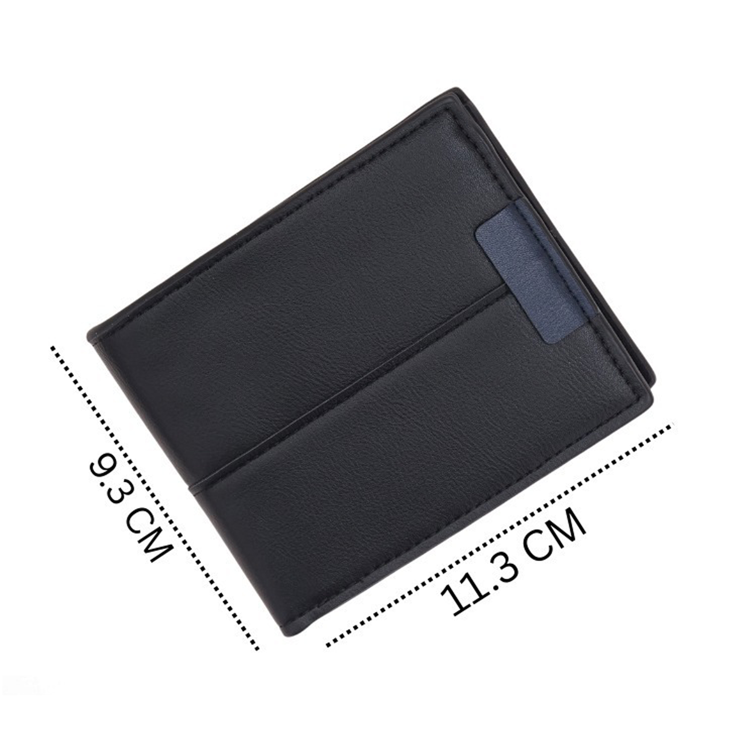 Elegant Black Men’s Wallet with Strap Detail & Pocket-Friendly Build NQ-14