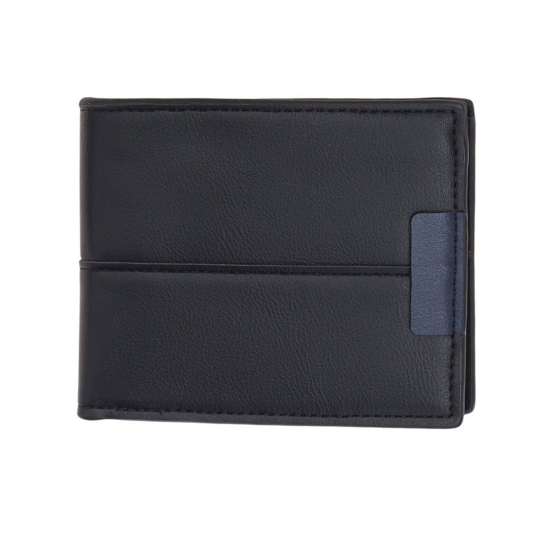 Elegant Black Men’s Wallet with Strap Detail & Pocket-Friendly Build NQ-14