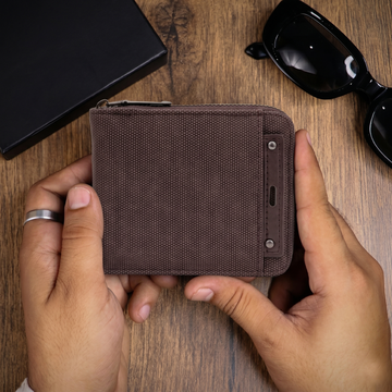 High-End Men’s Zip Wallet with Coin Pocket & Multi Card Slots BI-06