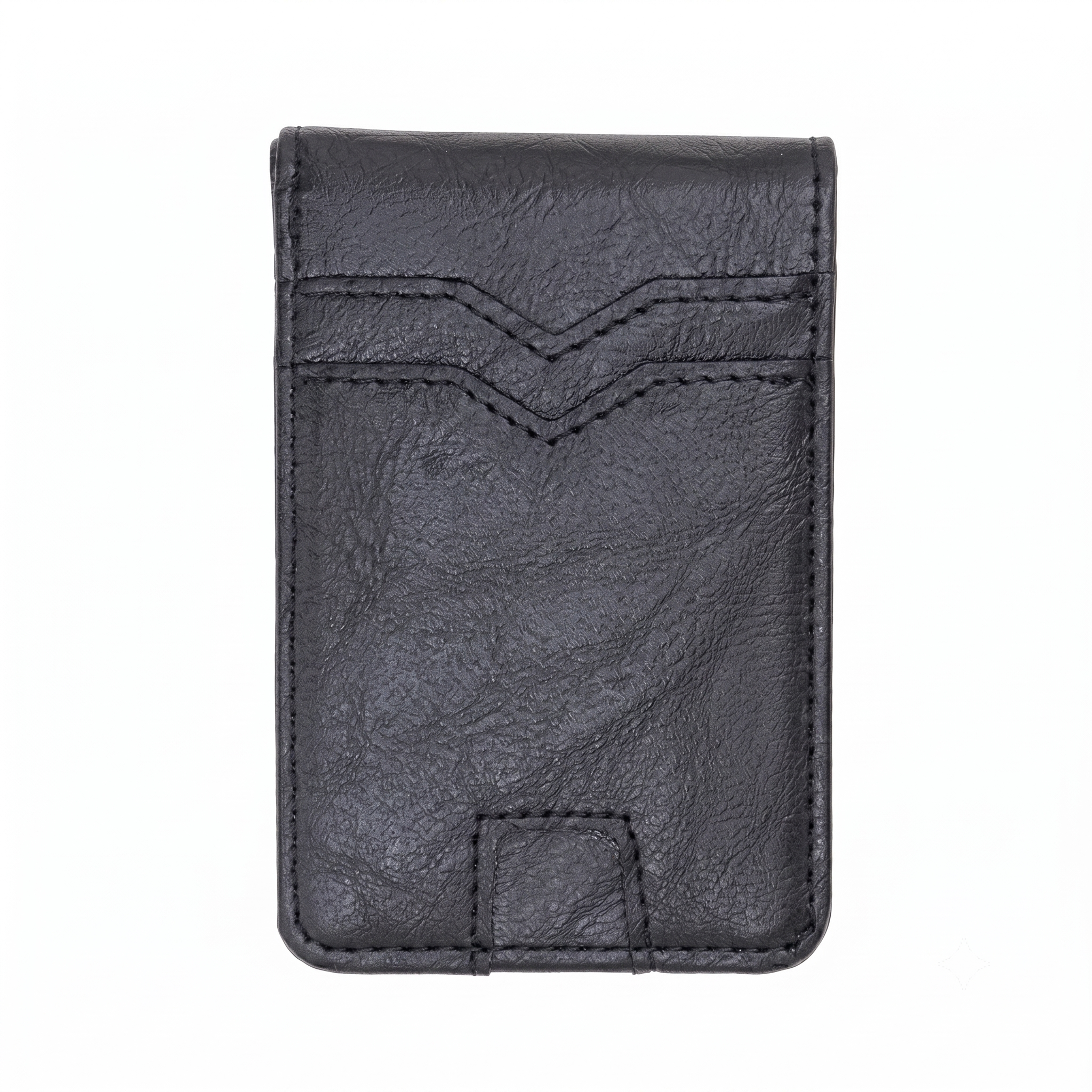 Men's Slim Vegan Leather Money Clip Wallet | Compact Card Holder with ID Window, Multiple Card Slots & Cash Clip OD-19