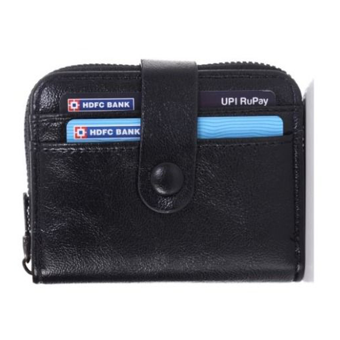 Premium Compact Men’s Wallet with Zipper Closure & Card Storage BS-06