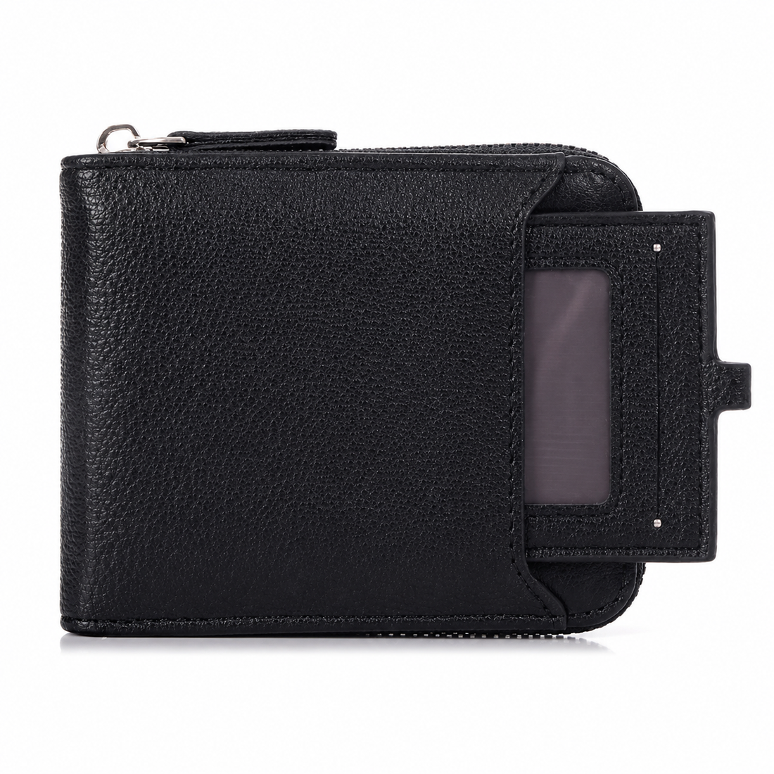 Premium Men's Vegan Leather Zip Wallet with Detachable Card Holder, Coin Pocket & RFID Protection IM-21