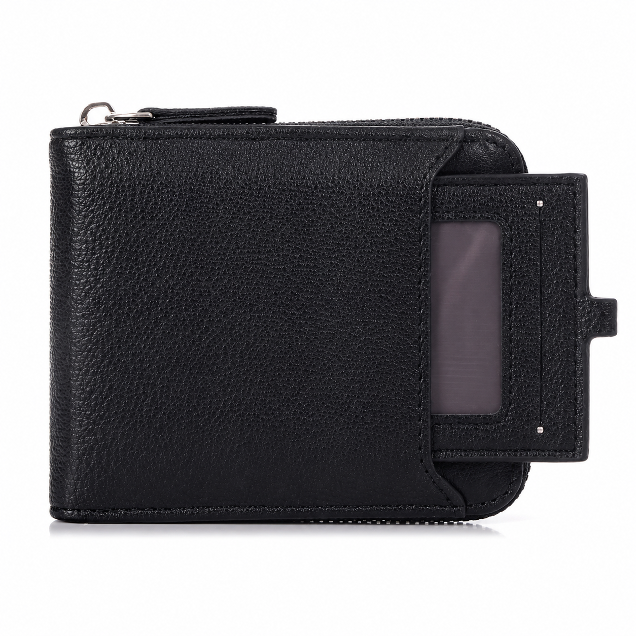 Premium Men's Vegan Leather Zip Wallet with Detachable Card Holder, Coin Pocket & RFID Protection IM-21