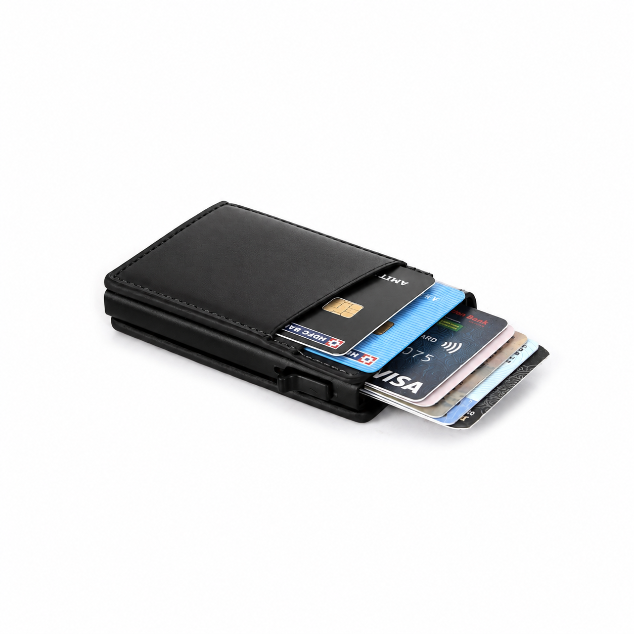 Premium Pop-Up Card Wallet for Men – RFID Protected Minimalist Wallet W001