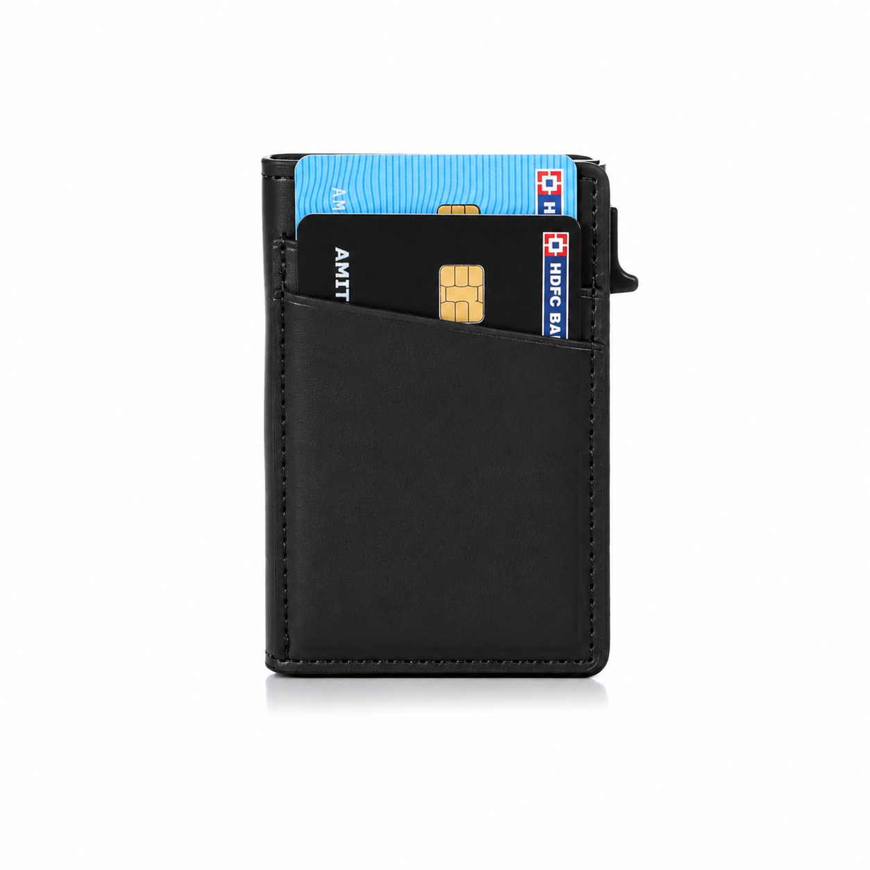 Premium Pop-Up Card Wallet for Men – RFID Protected Minimalist Wallet W001