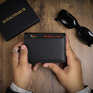 Premium Pop-Up Card Wallet for Men – RFID Protected Minimalist Wallet W001