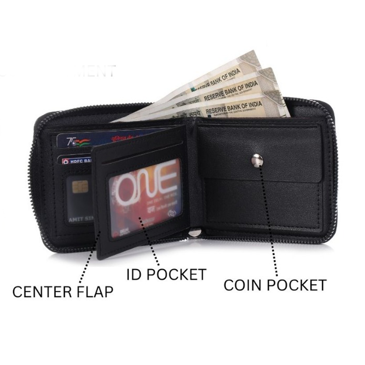 The Modern Classic Men’s Zip Wallet NQ-06